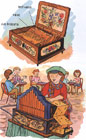 Picture of old music box, preview from the book Obrazky hudby