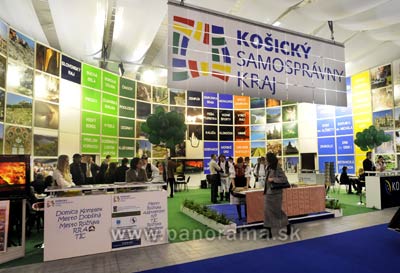 The biggest tourist fair in Slovakia - ITF Slovakiatour has started in Bratislava. The picture shows Kosice region fair stand.