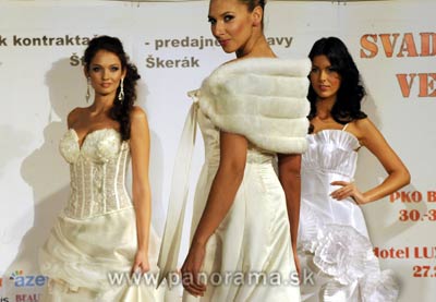 Fashion show at the Wedding faire in Bratislava on January 30.