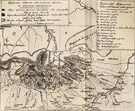Prof. Göran Wahlenberg: Najstaršia samostatná mapa tatranská, 1814. Mediryt. - z knihy Osudy Vysokých Tatier