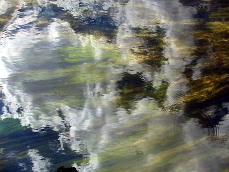 Dunajské ramená - oblaky a rieka