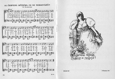 Ukážka z knihy Špalíček národních písní a říkadel