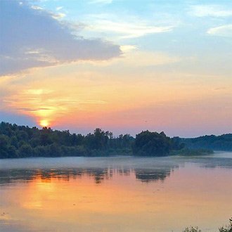 Podve�er na Dunaji nad Gab��kovskou ��rdou