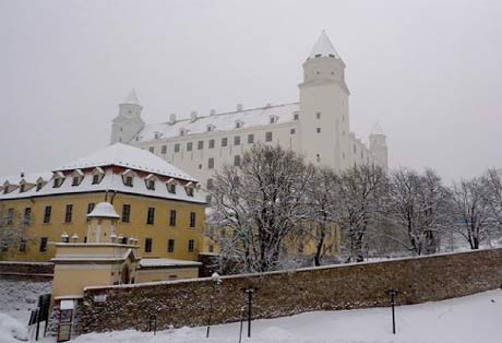 The Bratislava Castle in Winter