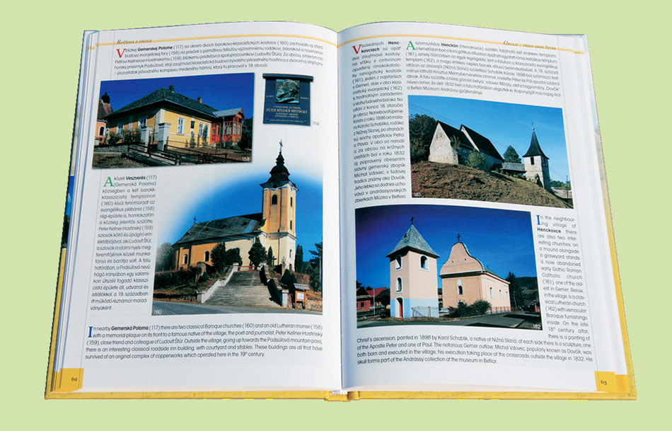 Roznava and its surroundings, pages of the guidebook