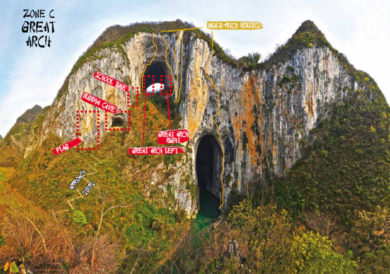 Údolie rieky Getu, Čína - horolezecký sprievodca