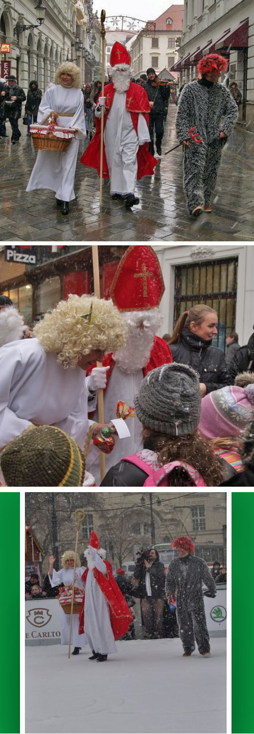 Mikuláš v uliciach Bratislavy