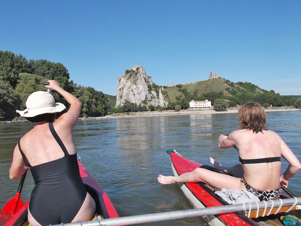 Below the Devin Castle