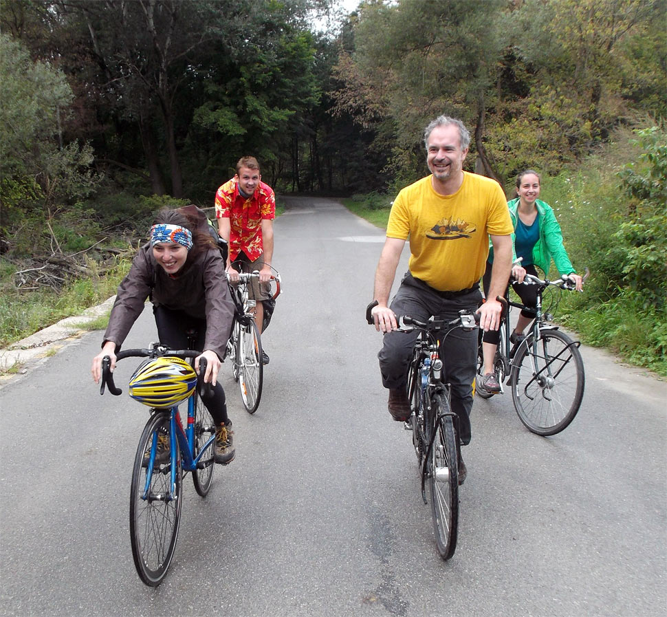 Danube Pedal and Paddle trip below the Devin Castle