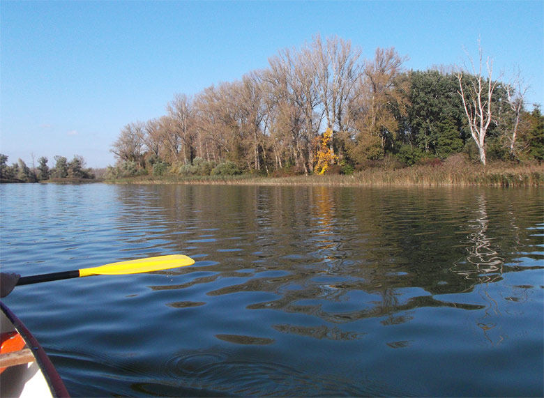 Danube River branch near Bodiky, Slovakia