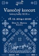 Vianočný koncert SĽUKu 2014 - plagát