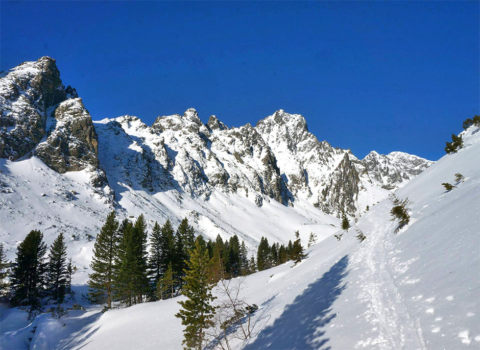 Prostredny Hreben Ridge and Prostredny Hrot Peak