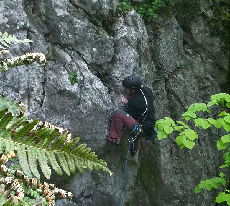Jakub Mucha v previse cesty Čože je to päťdesiatka na Bláznovi II