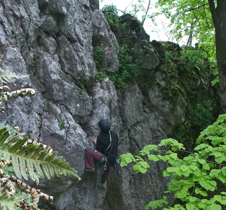 Jakub Mucha v previse cesty Čože je to päťdesiatka na Bláznovi III