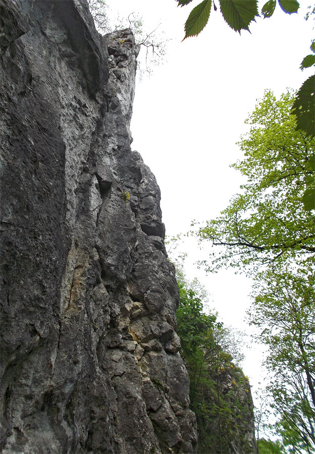 Po tomto 20-metrovom pilieri na Veľkej Javorovej veži vedie Zdenkina cesta (7-)