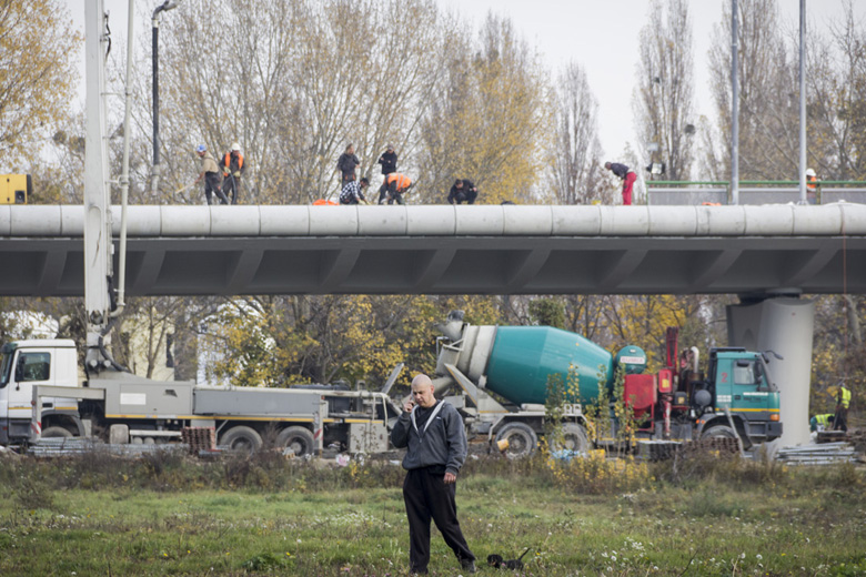 Na stavbe nového Starého mostu v Bratislave