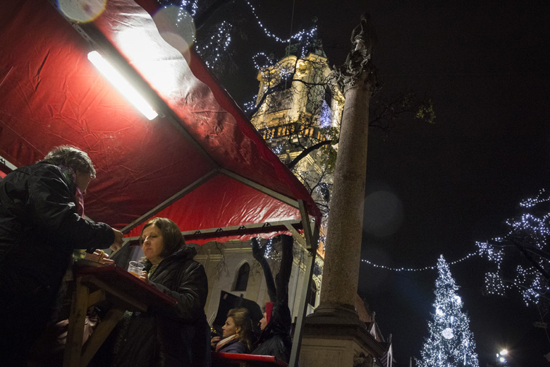 The first Day of Christmas Markets 2015 in Bratislava Old Town