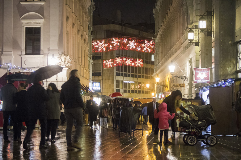 The first Day of Christmas Markets 2015 in Bratislava Old Town