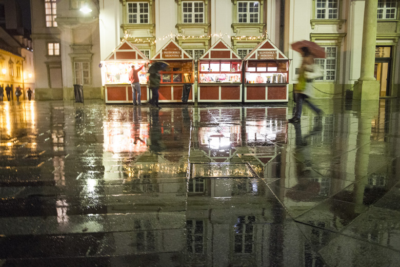 The first Day of Christmas Markets 2015 in Bratislava Old Town