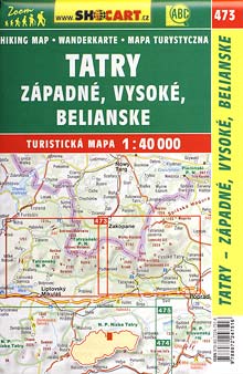 Tatry - Západné, Vysoké, Belianske - klad mapy