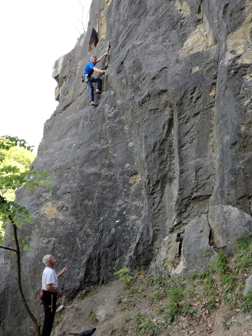 Peter Greksak climbs Temny Hvozd