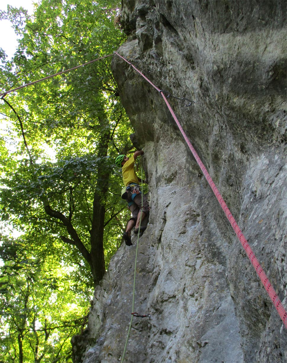 Climbing on Blazon Rocks - July 30, 2017