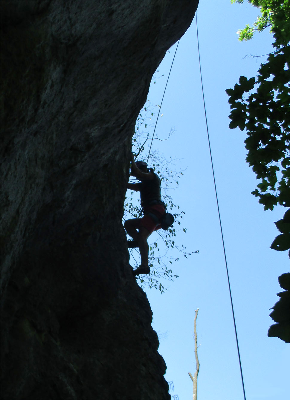 Climbing on Blazon Rocks - July 30, 2017