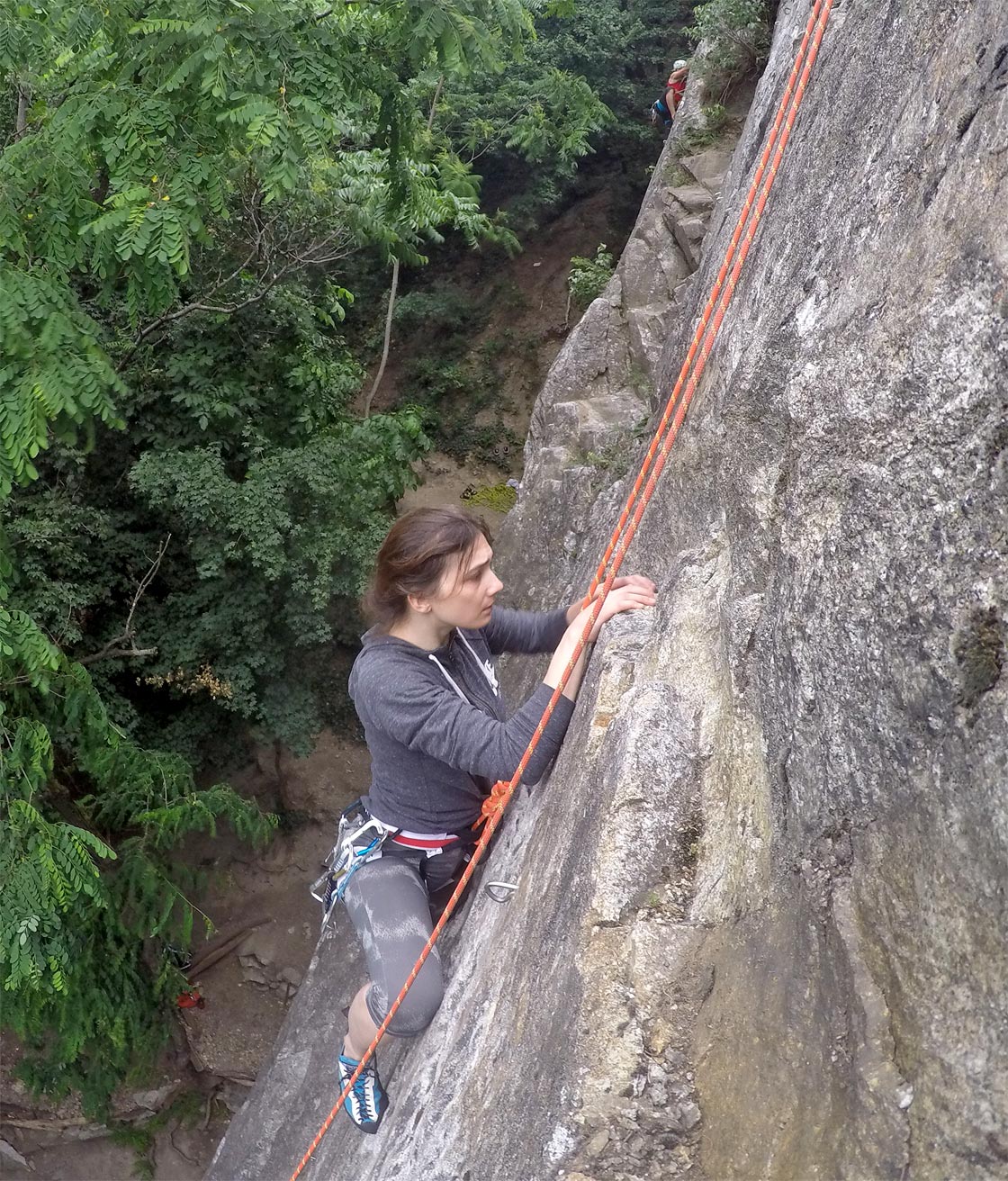 Climbing with Veronika