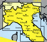 Severné Taliansko 1:500000 - obálka