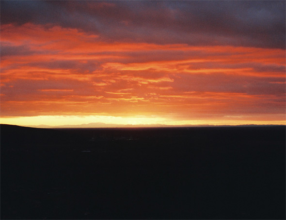 Západ slnka z Plaveckého hradu