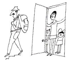 Ilustrácia z knihy Proč bychom se netěšili aneb Jak se držet nad vodou