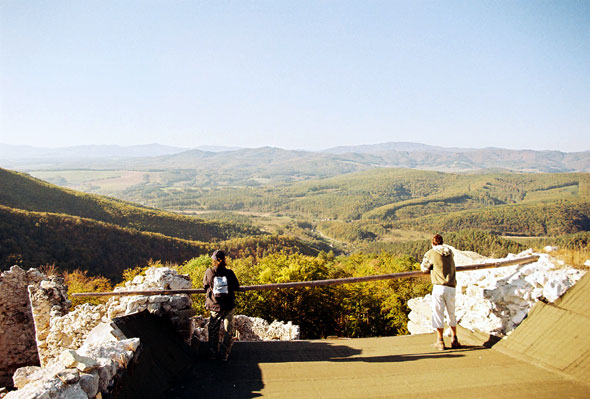 A view from the Uhrovec Castle