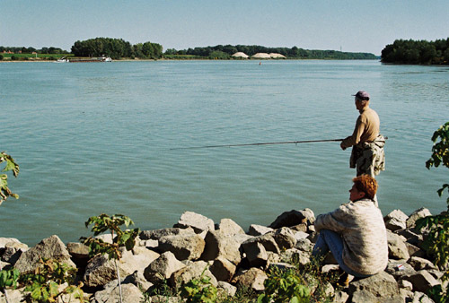 Fishers at the Danube River