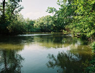 The Maly Dunaj River close to Vlky village