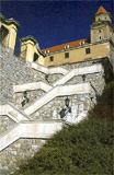 Stairway to the Bratislava Castle