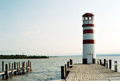 Lake Neusiedl is  popular for surfers, cyclists and birdwatchers