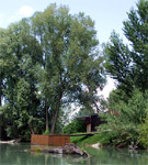 Chata na pravom brehu ramena, za ktorou treba odbočiť doľava