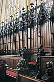 Dome of st. Martin - Neo-Gothic Pews in the Shrine