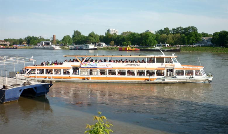 To Petrzalka by a boat - first Saturady in May