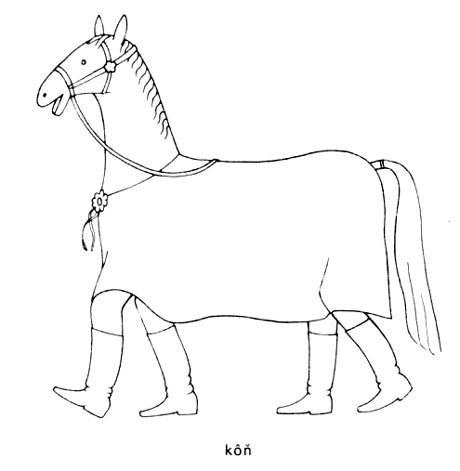 Kôň - ľudová maska