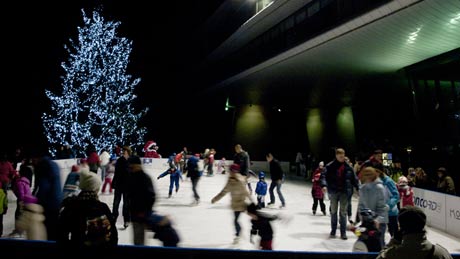 Ice-rink in River Park, Bratislava