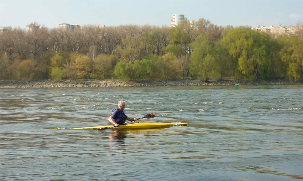 Kayaking at the Danube River