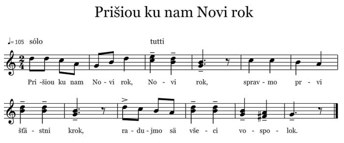Prišiou ku nam Novi rok