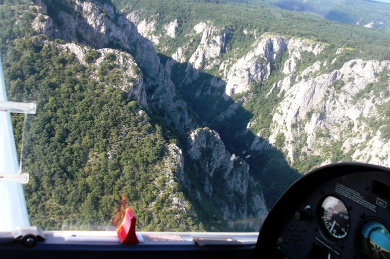 By Plane along The Zadielska Tiesnava Gorge