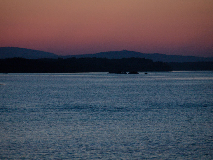 Západ slnka z Čunovskej hrádze