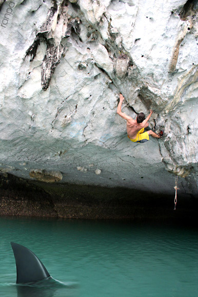 Deep water climbing