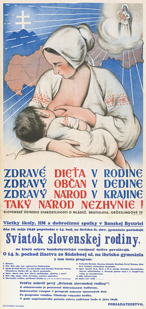 Plagát Zdravé dieťa v rodine, 1940