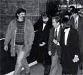 Fero Guldan (on the left) and Vaclav Havel.