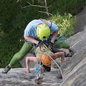 Passionate climbing - double spreading