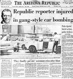 Denník The Arizona Republic informuje o vražde svojho reportéra Dona Bollesa